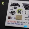 KELIK K72123 BF109-F2/F4 interior 3D decals for Fine Molds kit 1/72